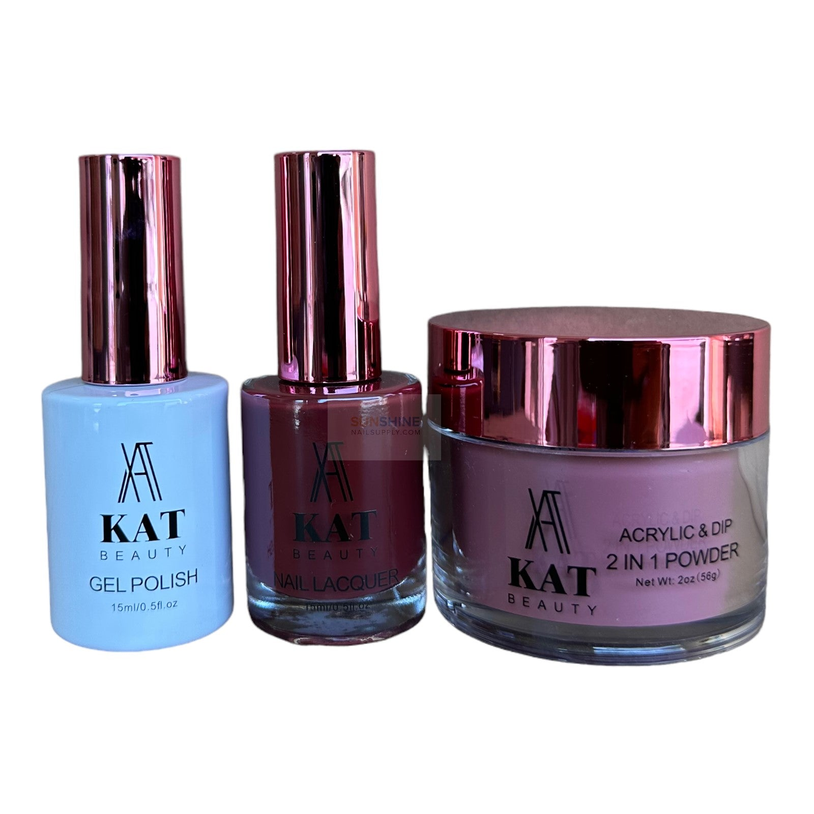 KAT Beauty UV/LED Soak Off Gel Polish 3-in-1 Set #129