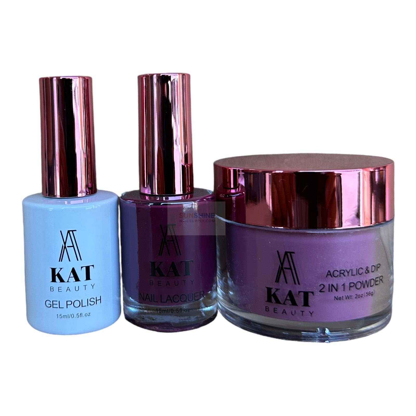 KAT Beauty UV/LED Soak Off Gel Polish 3-in-1 Set #130
