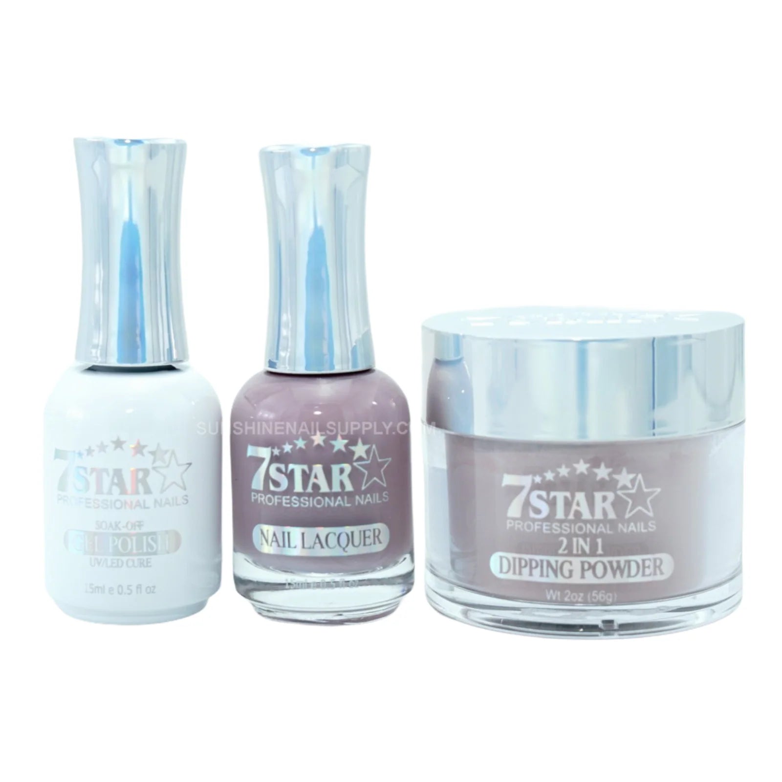 #283 - 7 Star UV/LED Gel Polish 3 in 1 Set | Gel, Lacquer & Powder