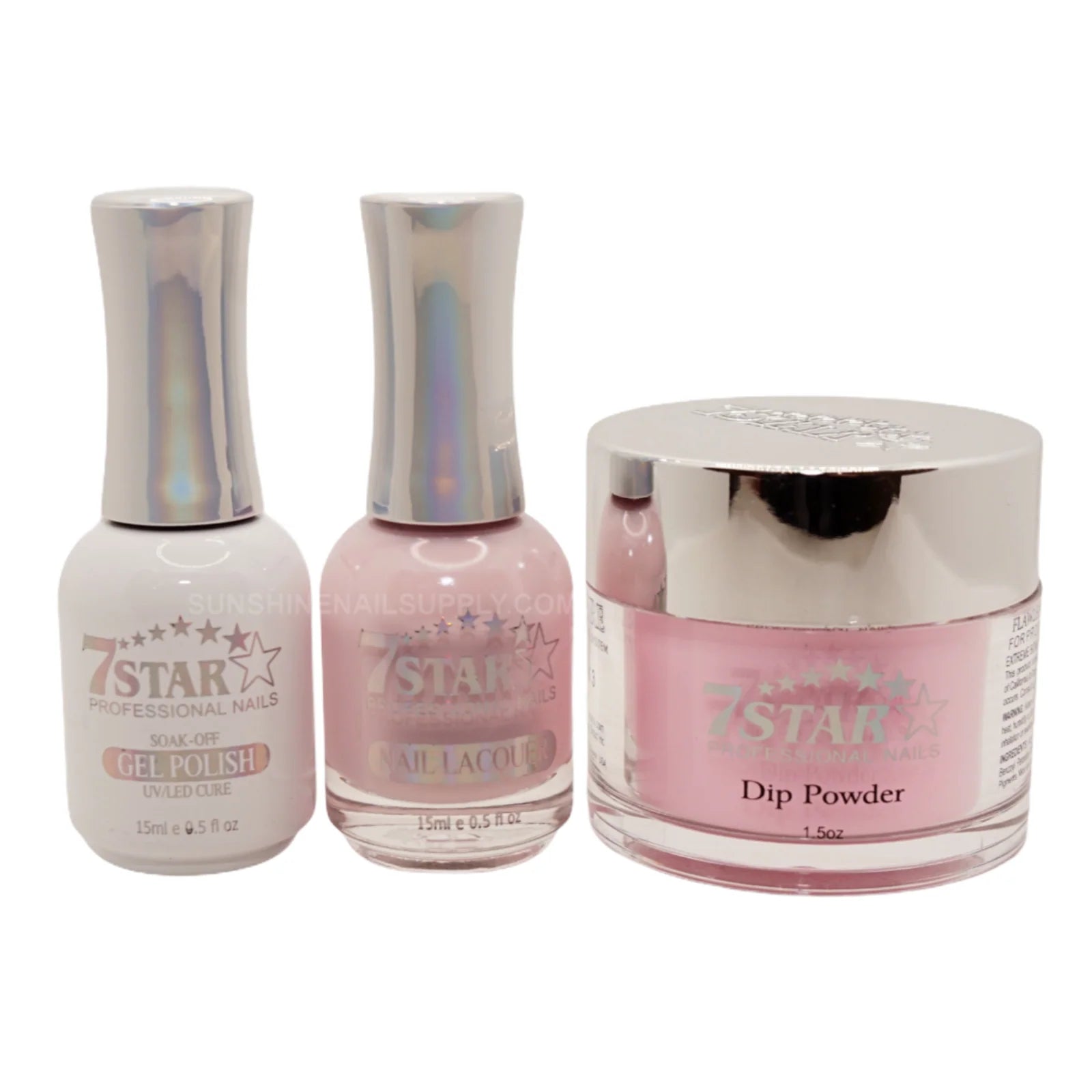 7 Star UV/LED Soak Off Gel Polish 3-in-1 Set #406