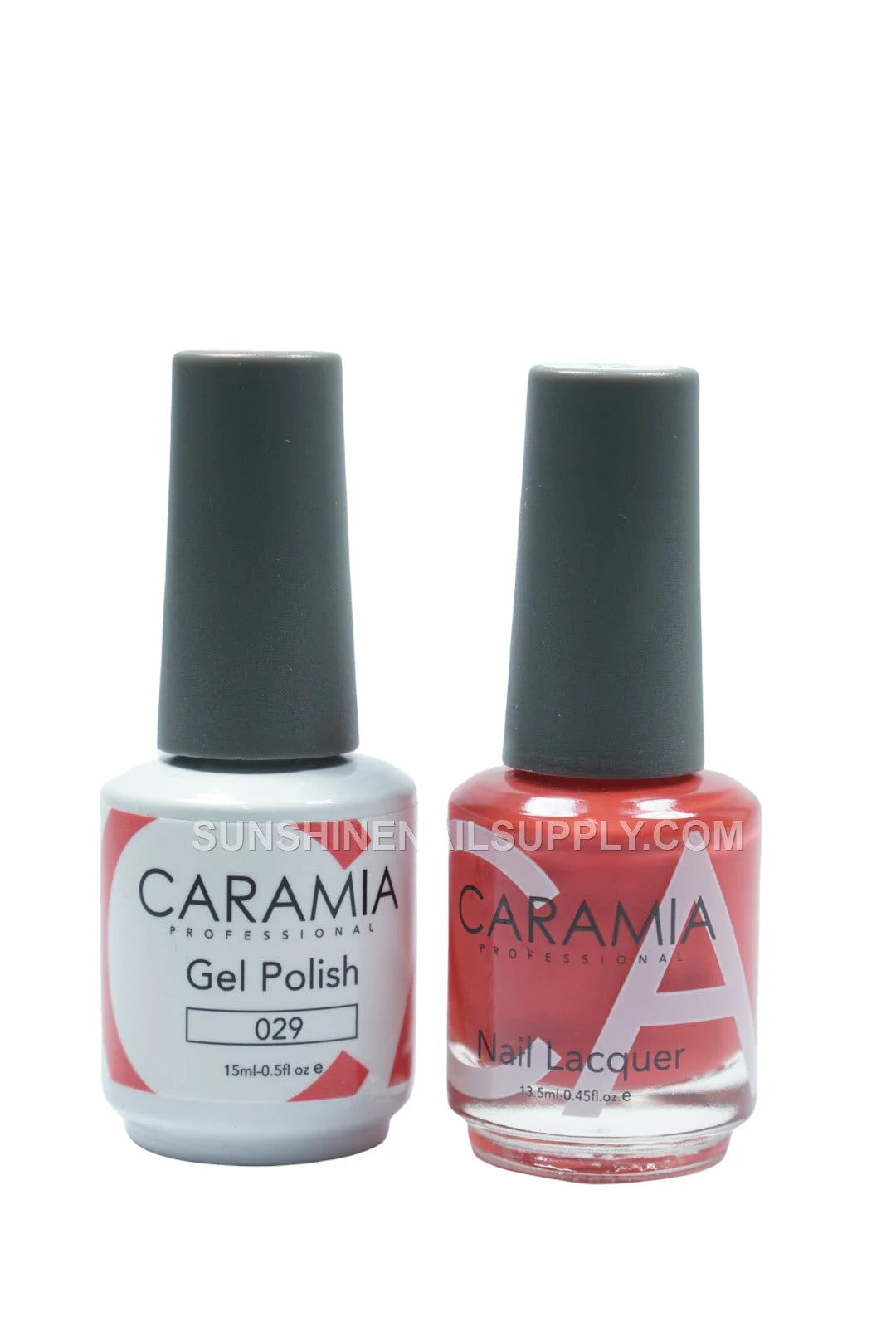 Caramia UV/LED Soak Off Gel Polish #029 – Bright Coral Gel