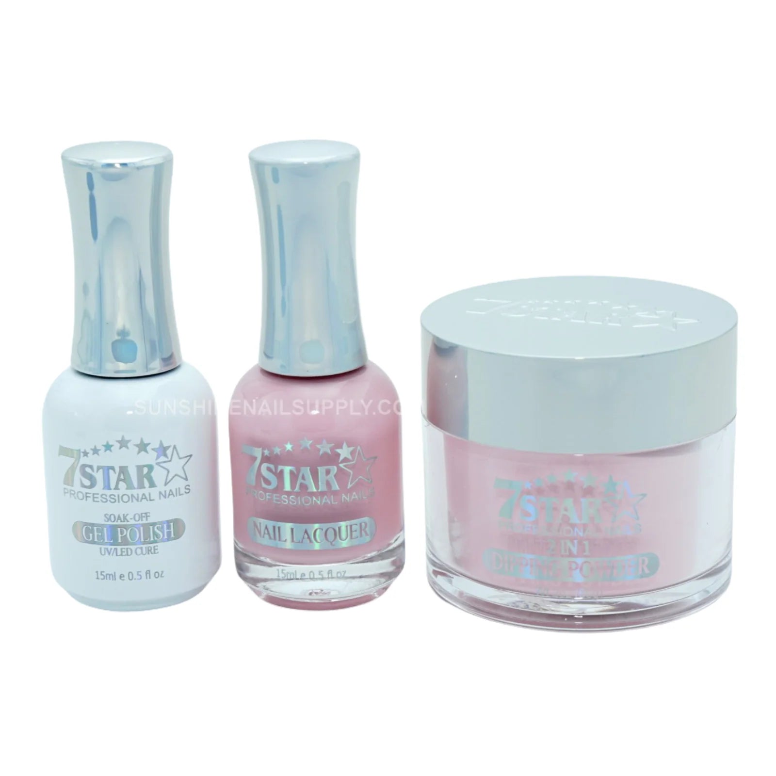 #259 - 7 Star UV/LED Soak Off Gel Polish 3 in 1 Set – Gel & Powder
