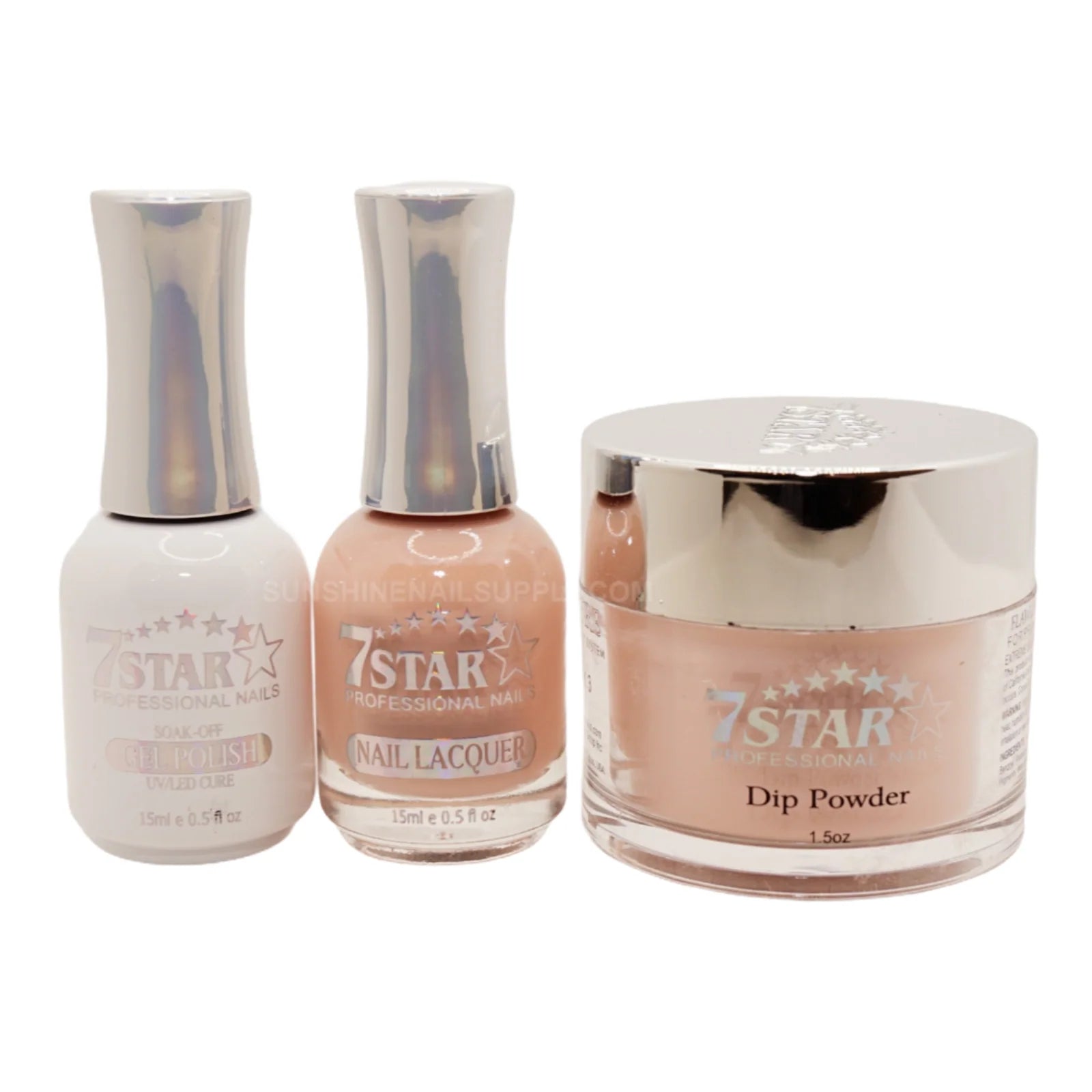 7 Star UV/LED Soak Off Gel Polish 3-in-1 Set #404