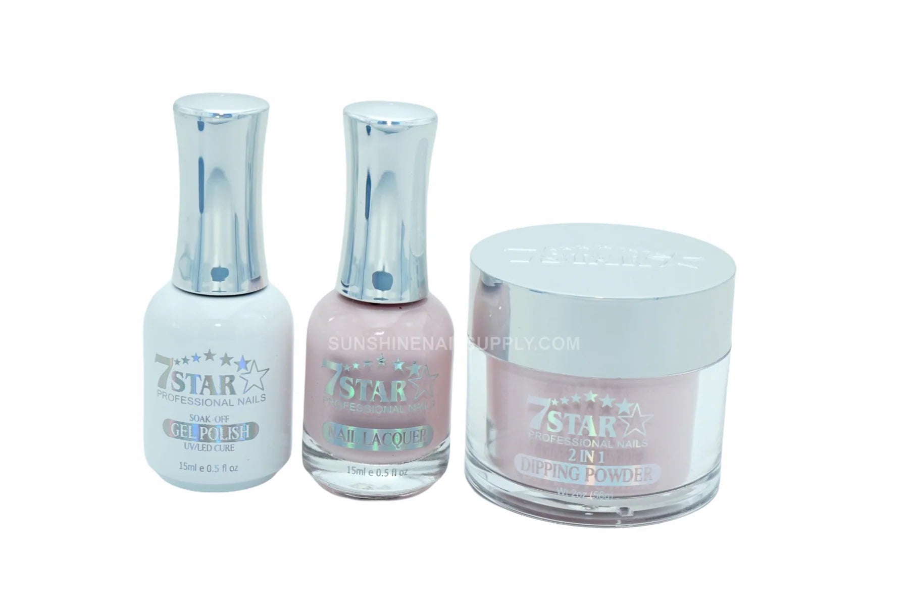 #218 - 7 Star UV/LED Gel Polish 3 in 1 Set – Gel, Lacquer & Powder