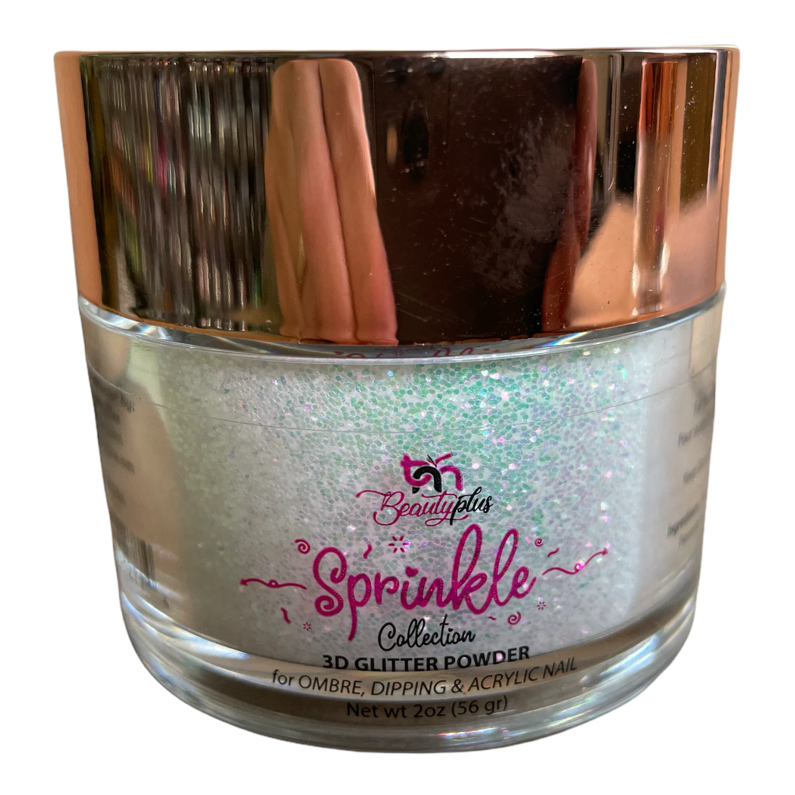 3D Glitter Powder Sprinkle 2oz Nail Art Acrylic Dip #04