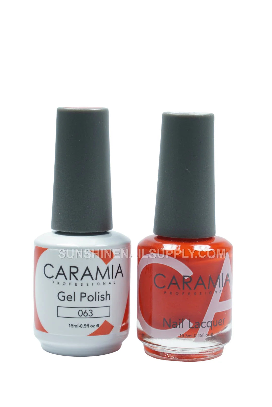 Caramia UV/LED Soak Off Gel Polish #063 – Vibrant Red Gel