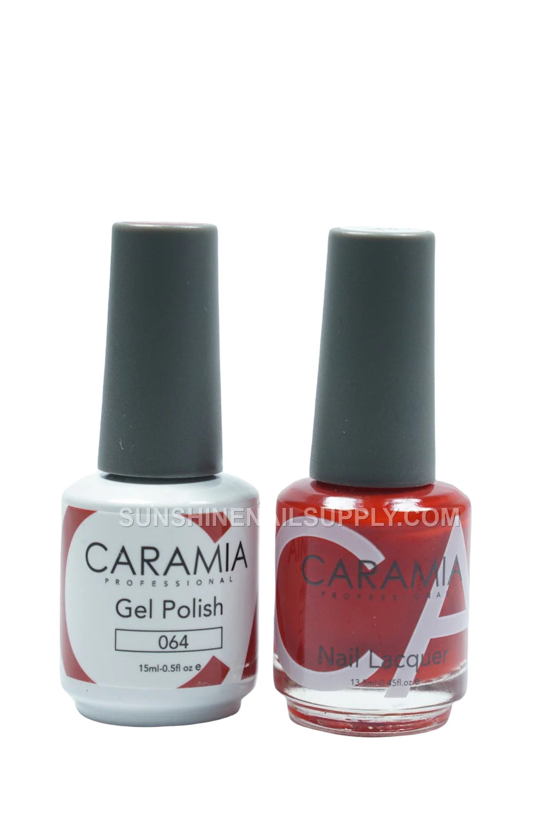 Caramia UV/LED Soak Off Gel Polish #064 – Bright Red Gel