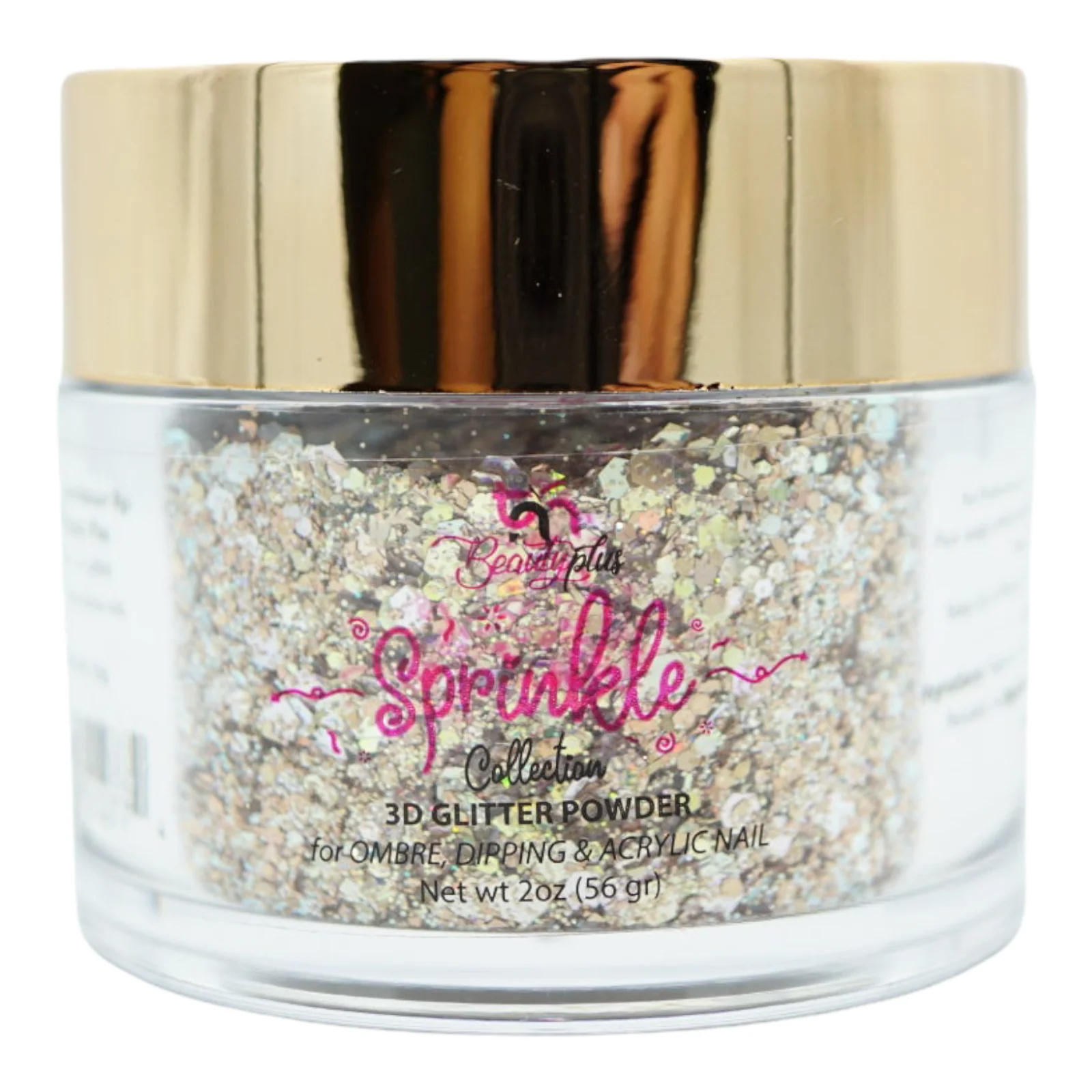 3D Glitter Powder Sprinkle 2oz Nail Art Acrylic Dip #52