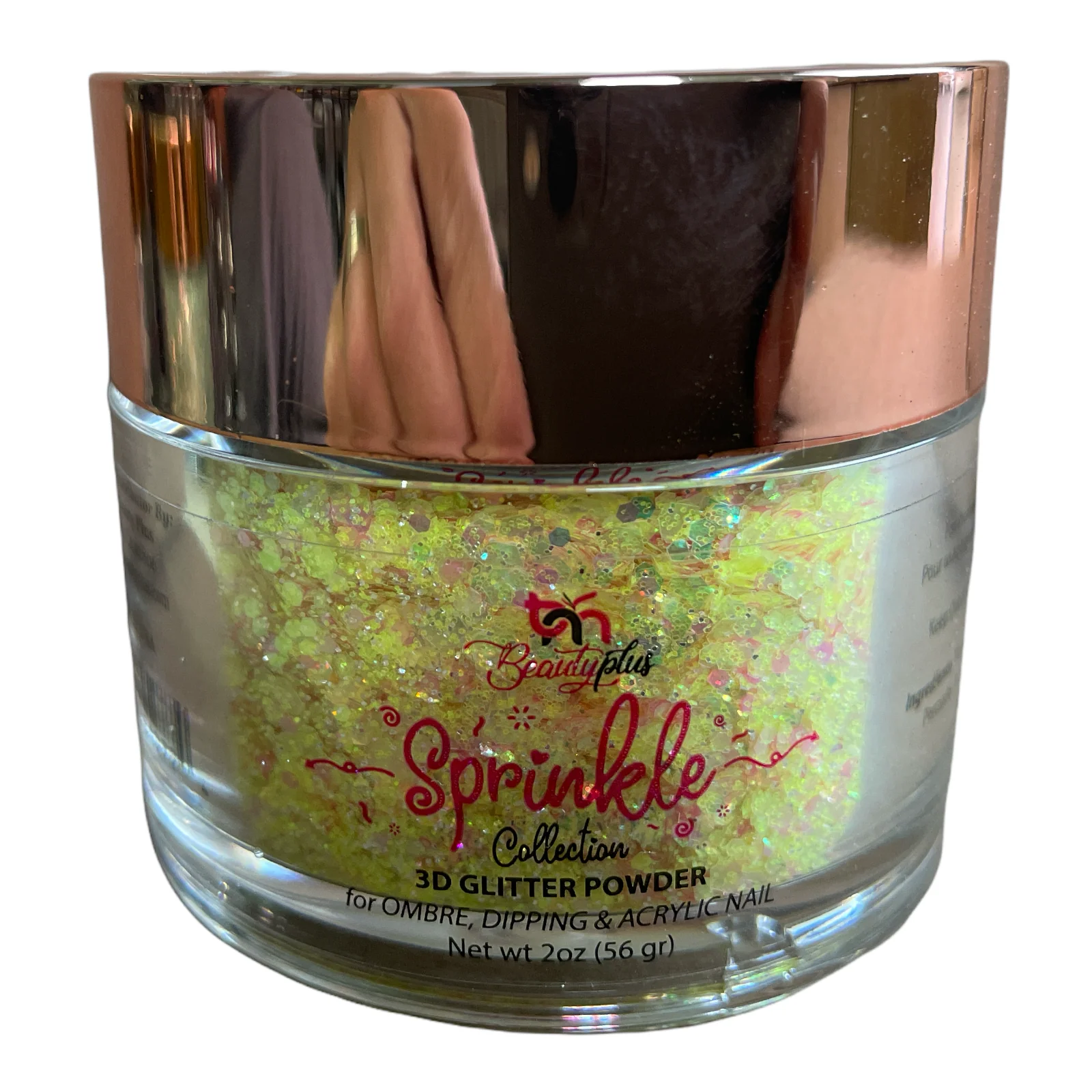 3D Glitter Powder Sprinkle 2oz Nail Art Acrylic Dip #12