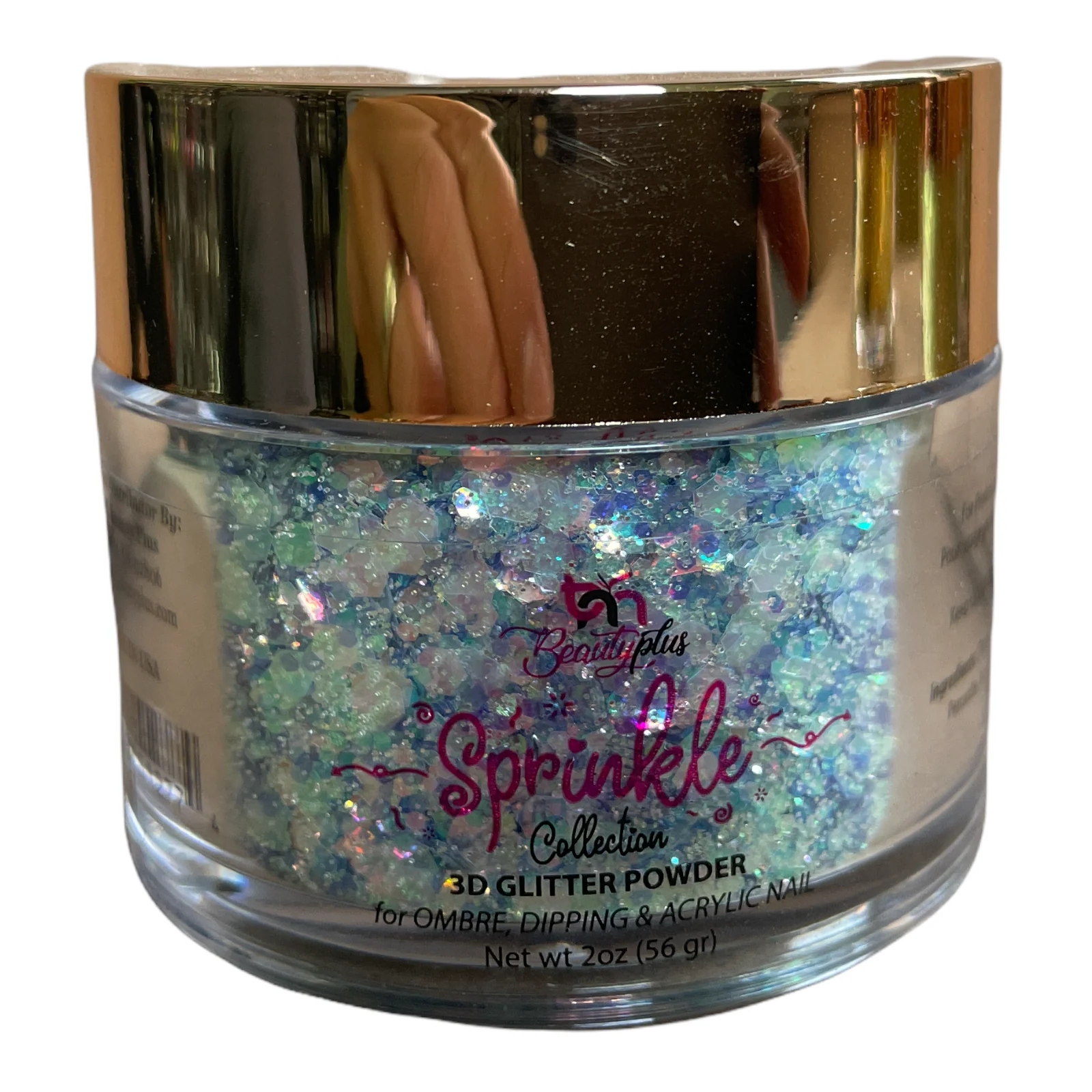 3D Glitter Powder Sprinkle 2oz Nail Art Acrylic Dip #09