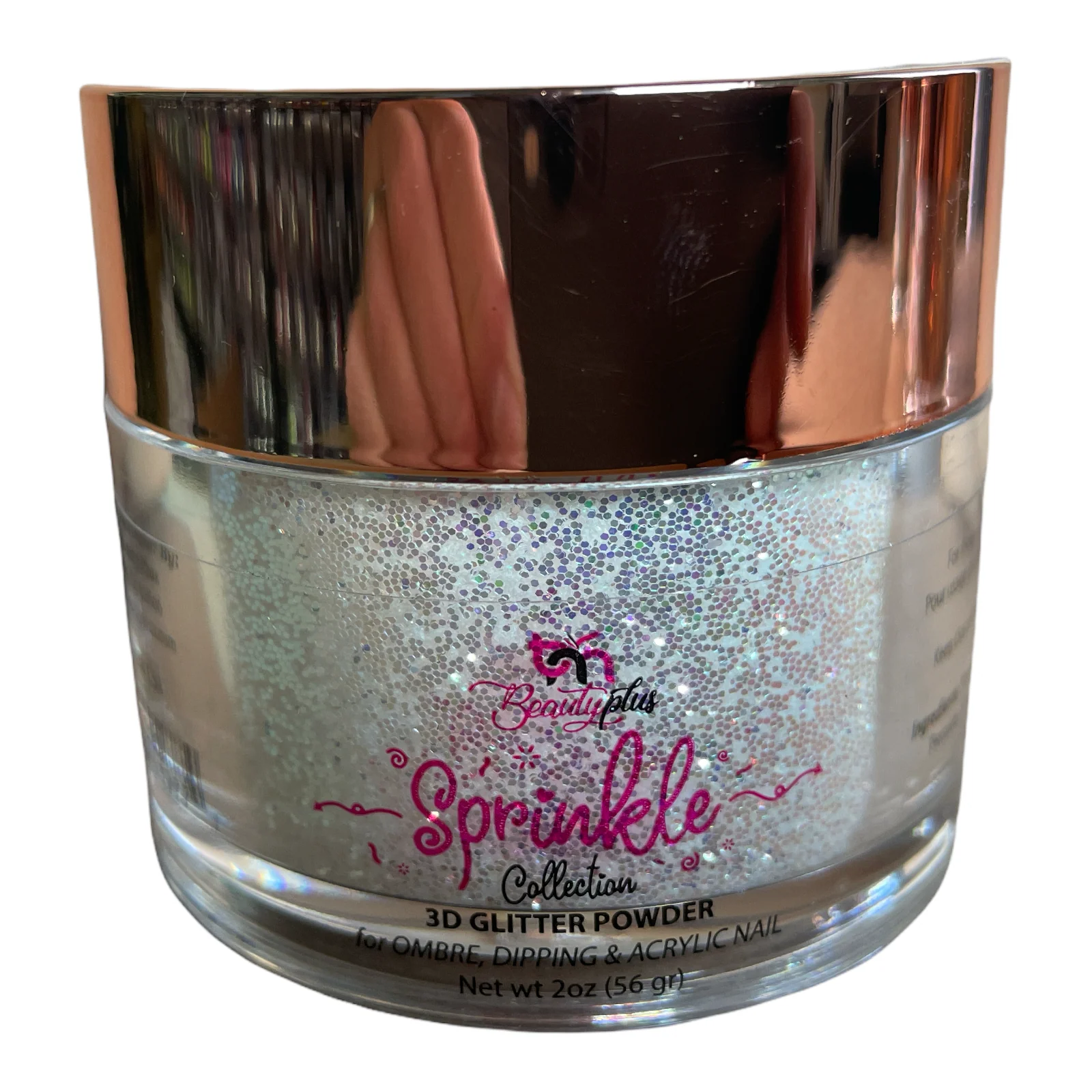3D Glitter Powder Sprinkle 2oz Nail Art Acrylic Dip #06