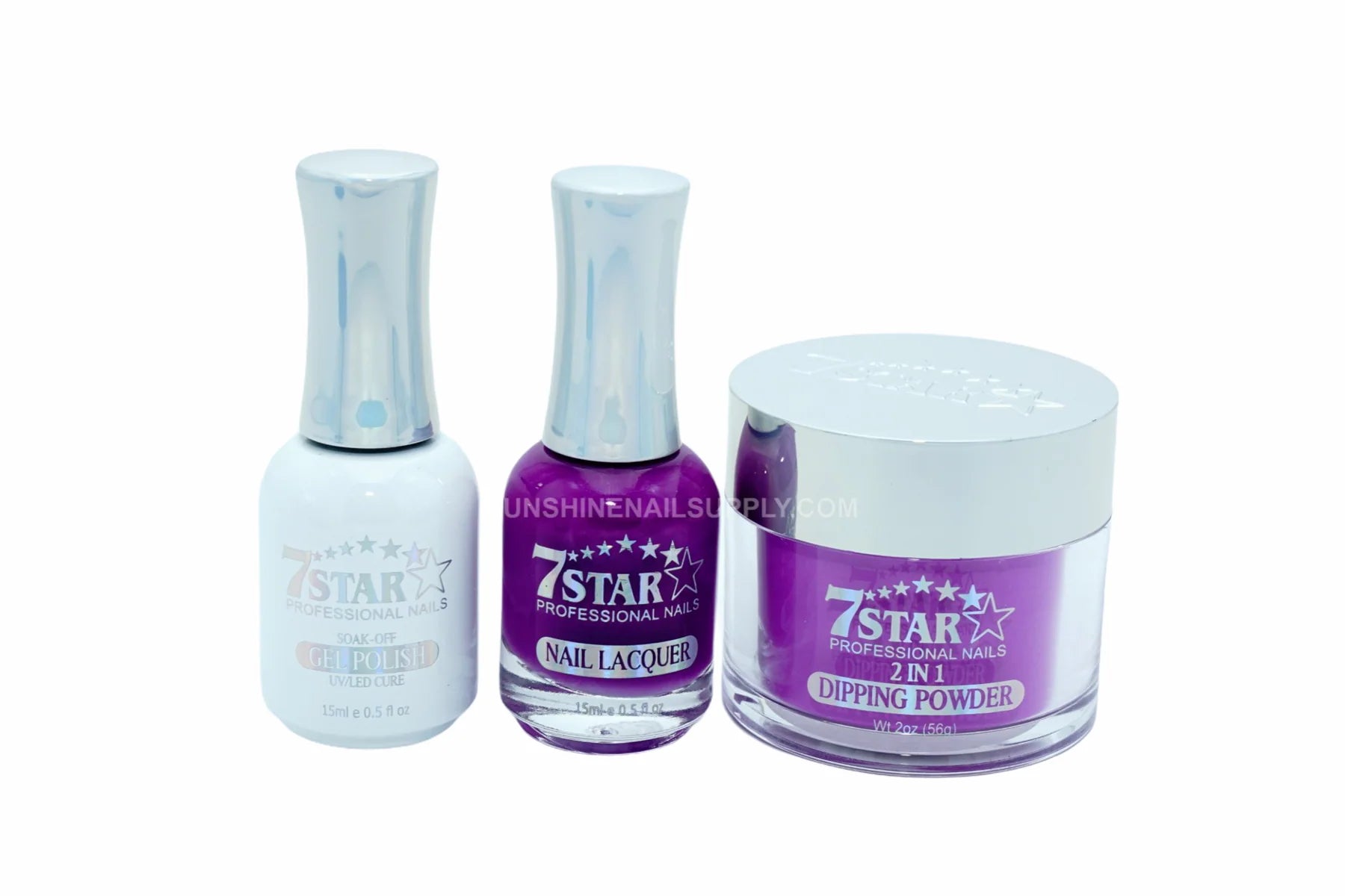 #211 - 7 Star UV/LED Gel Polish 3 in 1 Set – Gel, Lacquer & Powder