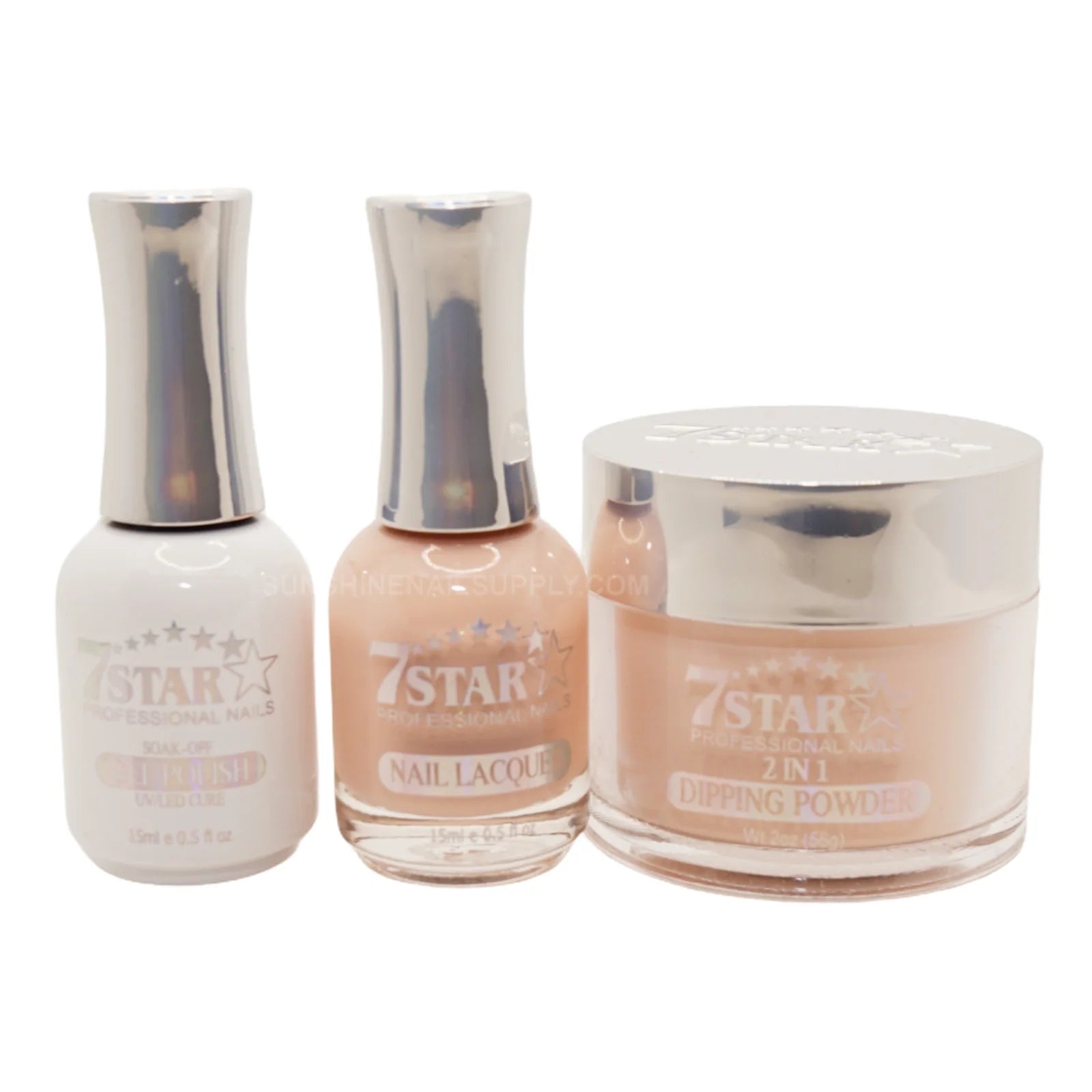 7 Star UV/LED Soak Off Gel Polish 3-in-1 Set – Gel, Lacquer, Dip