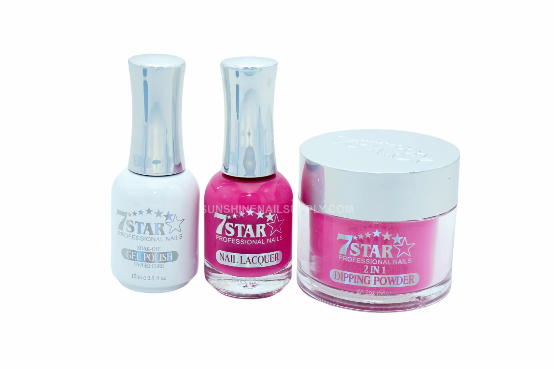 #202 - 7 Star UV/LED Gel Polish 3 in 1 Set – Gel, Lacquer & Powder