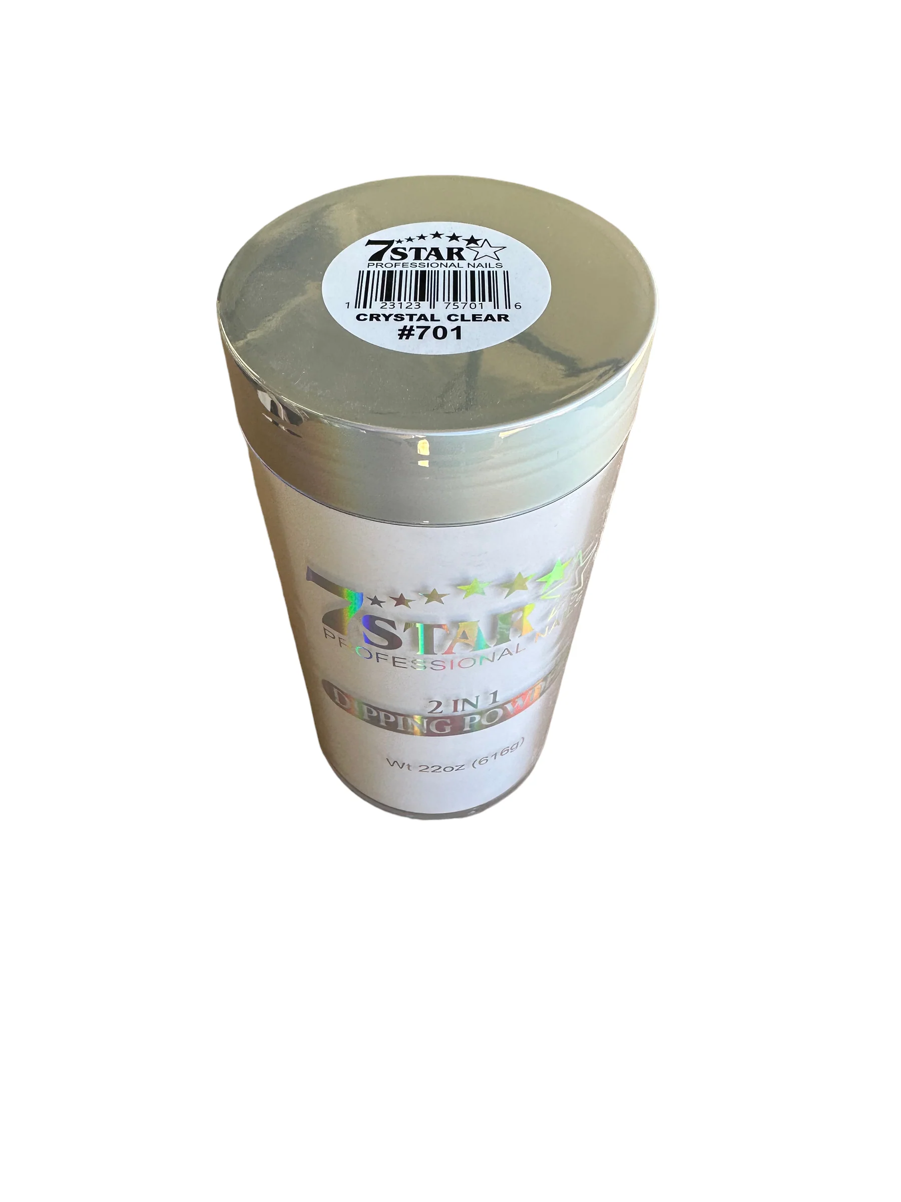 7 Star Crystal Clear Dip Powder 22oz Acrylic #701