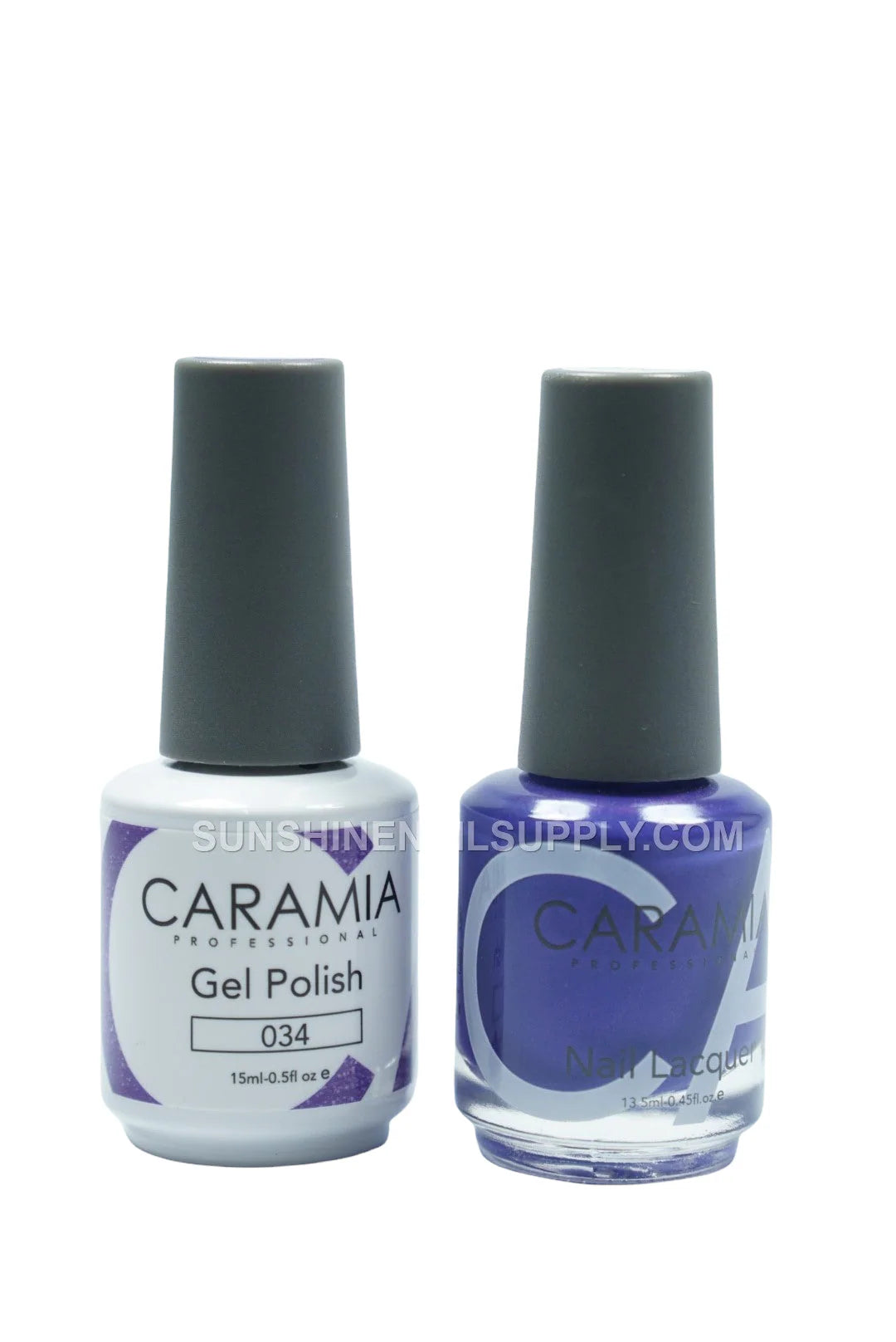 Caramia UV/LED Soak Off Gel Polish #034 – Soft Lavender Gel