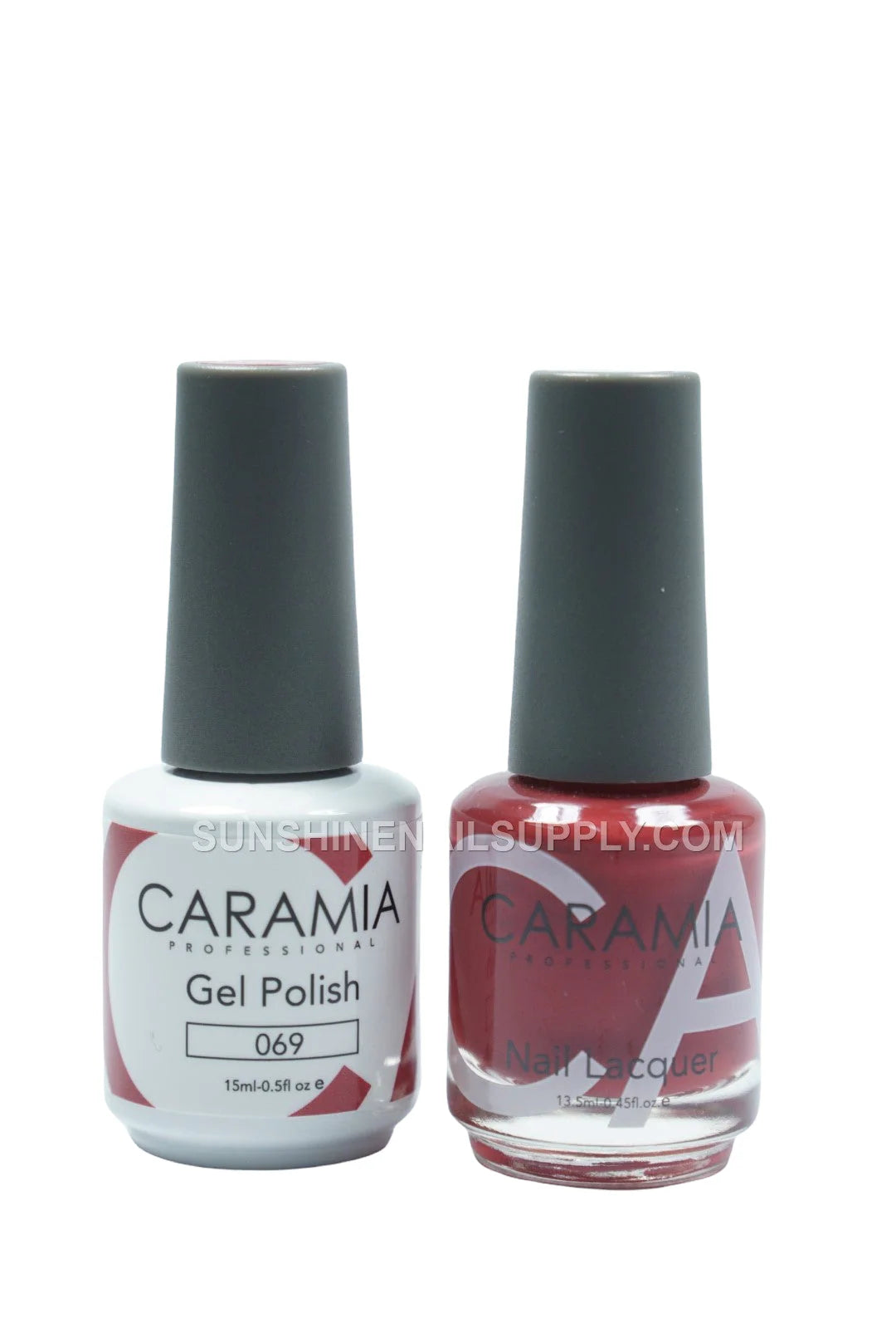 Caramia UV/LED Soak Off Gel Polish #069 – Bold Red Gel
