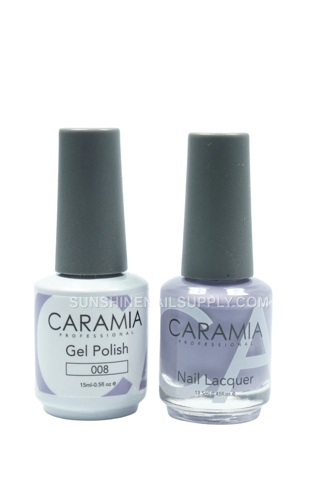 Caramia UV/LED Soak Off Gel Polish #008 – Soft Lavender Gel