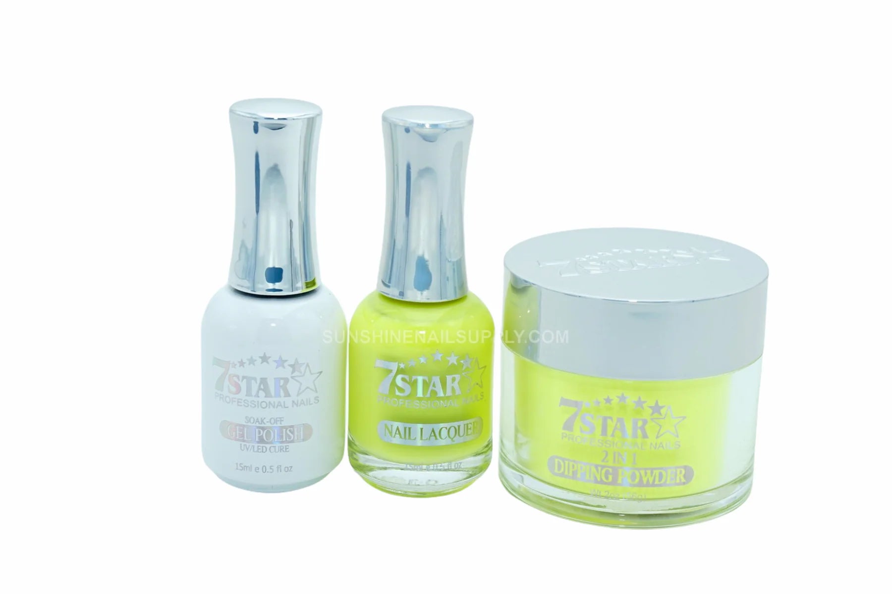 #208 - 7 Star UV/LED Gel Polish 3 in 1 Set – Gel, Lacquer & Powder