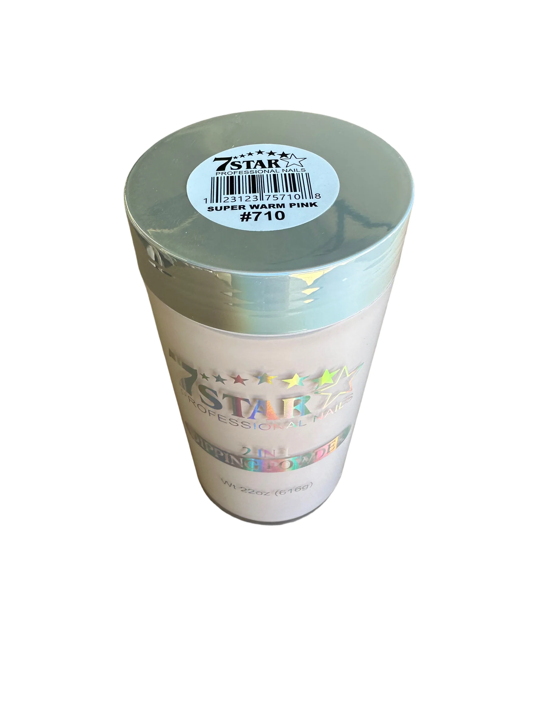 7 Star Super Warm Pink Dip Powder 22oz Acrylic #710