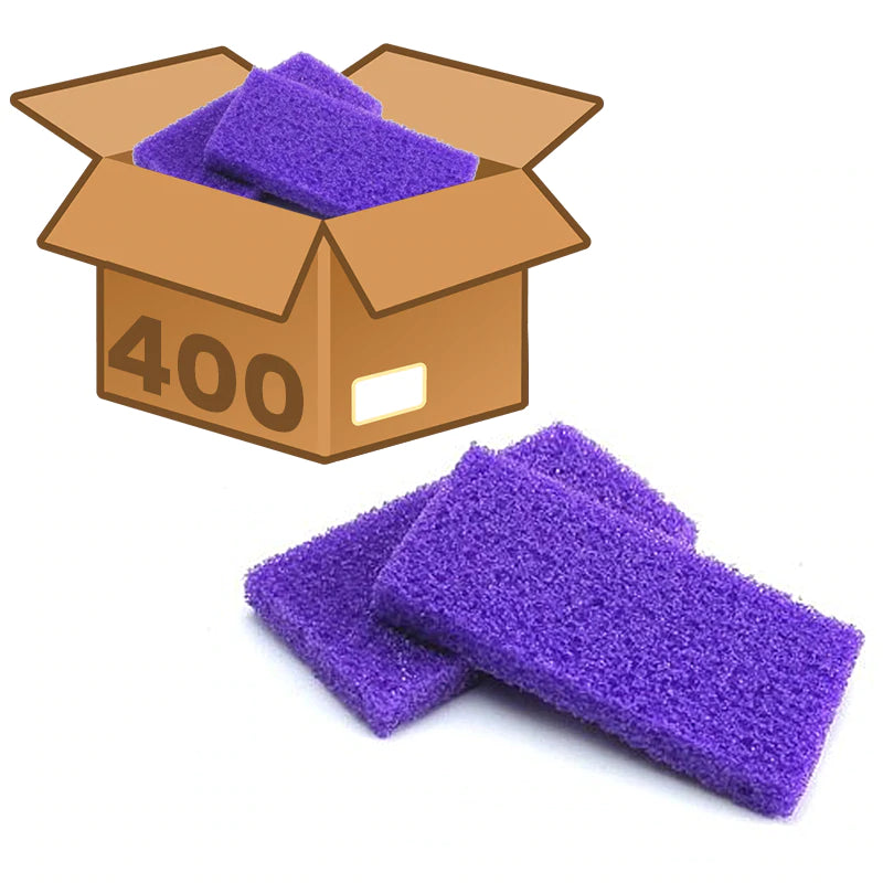 Mini Disposable Purple Pumice Sponge Coarse Grit