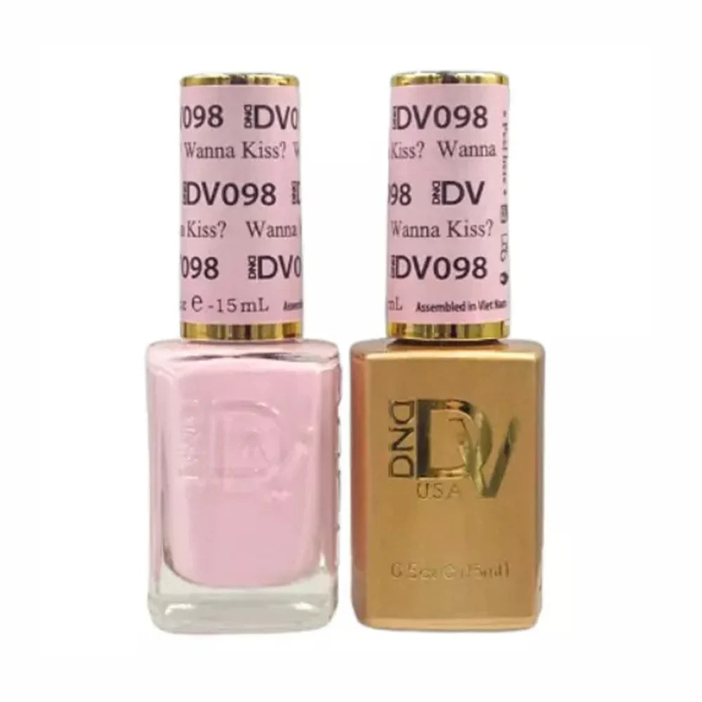DND Diva #098 Wanna Kiss? Gel & Lacquer Duo