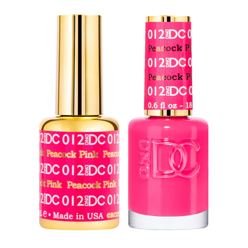 #012 -DND DC Gel Polish - Peacock Pink UV/LED Soak Off Gel