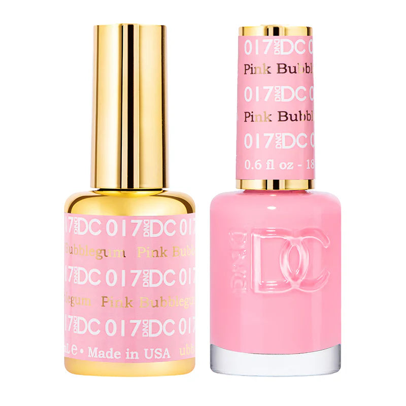 #017 -DND DC Gel Polish - Pink Bubblegum UV/LED Soak Off Gel