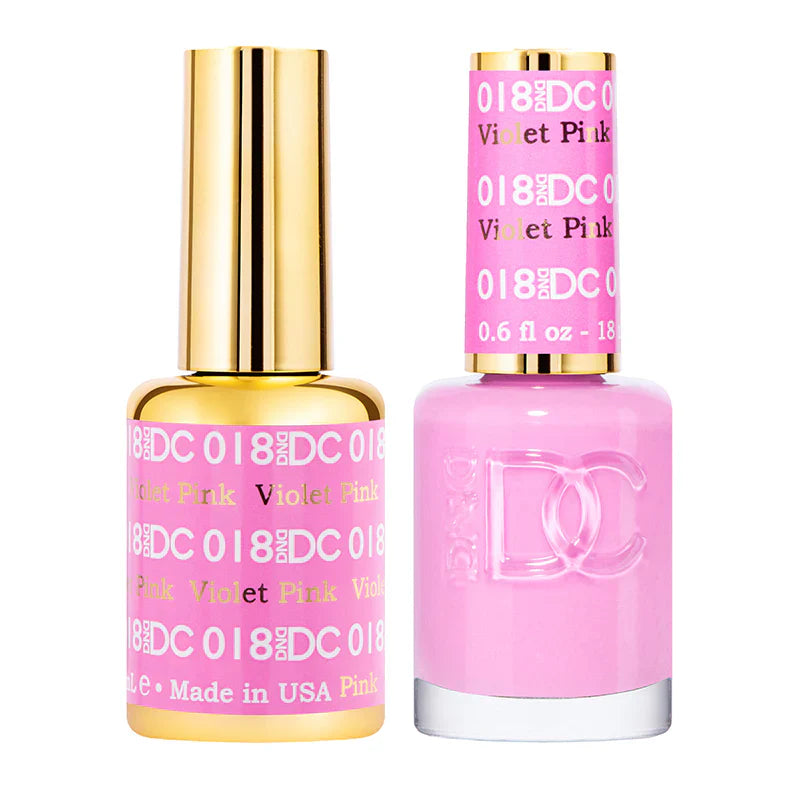 #018 -DND DC Gel Polish - Violet Pink UV/LED Soak Off Gel