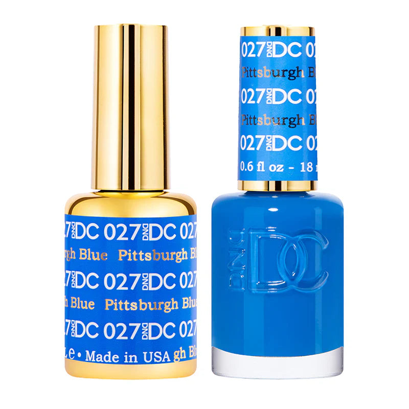 #027 -DND DC Gel Polish - Pittsburgh Blue UV/LED Soak Off Gel