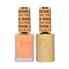 DND Diva Gel UV/LED Peach Paradise Soak Off Gel Polish #206