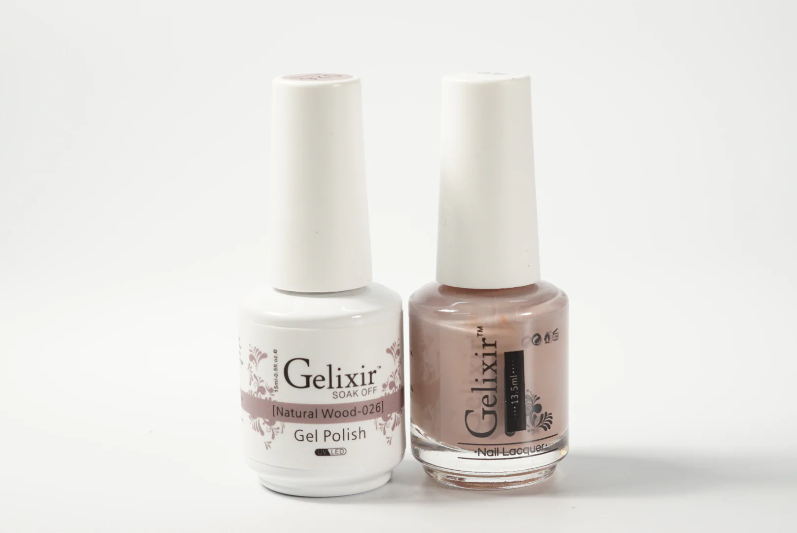 Gelixir #026 UV/LED Soak Off Gel Polish - Natural Wood 3in1