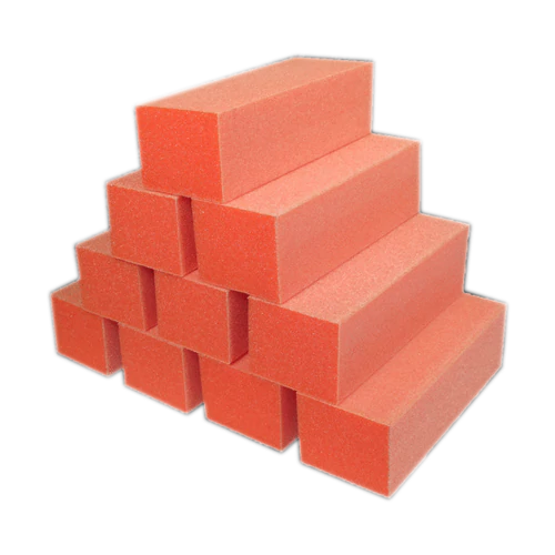 TNM Beauty Plus Orange White 3 Way Nail Buffer 500pcs