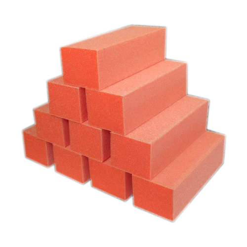TNM Beauty Plus Orange White 3 Way Nail Buffer 500pcs