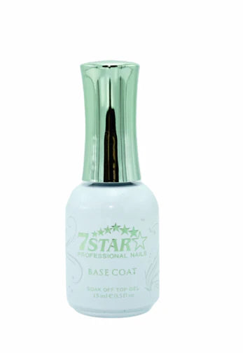 7 Star Gel Base Coat 0.50oz – Smooth Base for Gel Manicures