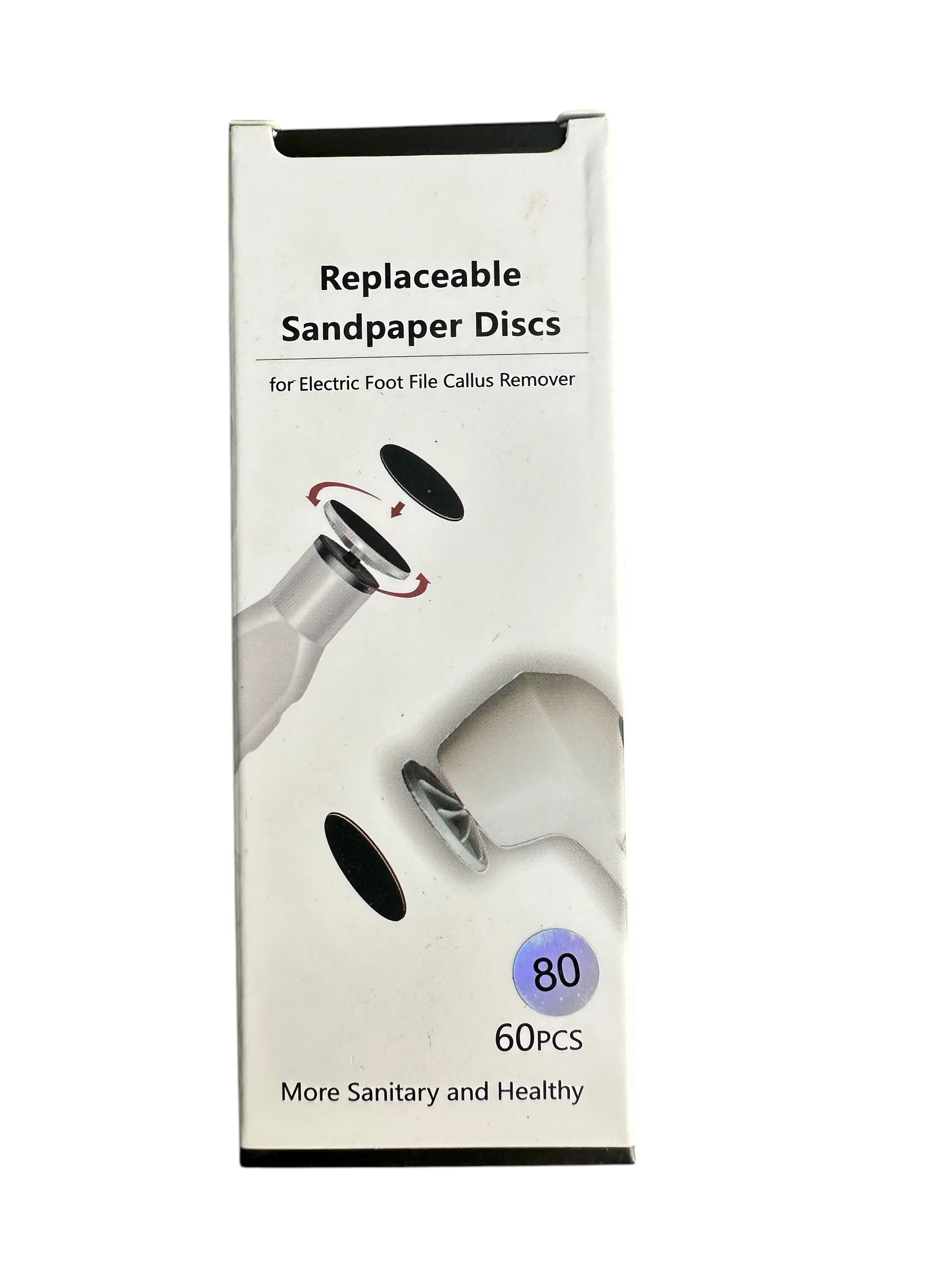 Callus Sand Paper Refill - 60 Pcs, Grit 80 for Foot File