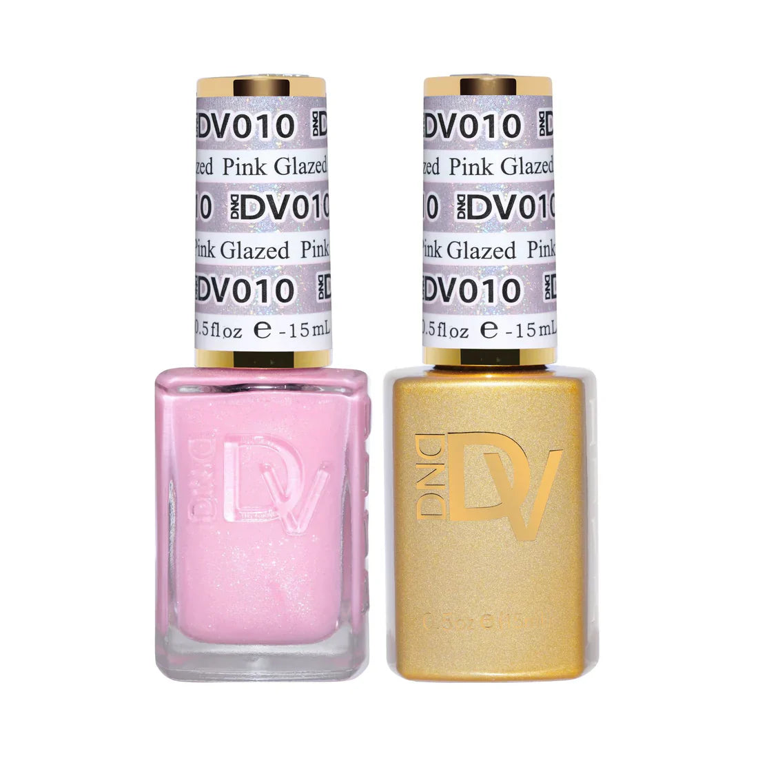 "DND Diva #010 Pink Glazed Gel Polish & Lacquer Set - UV/LED"