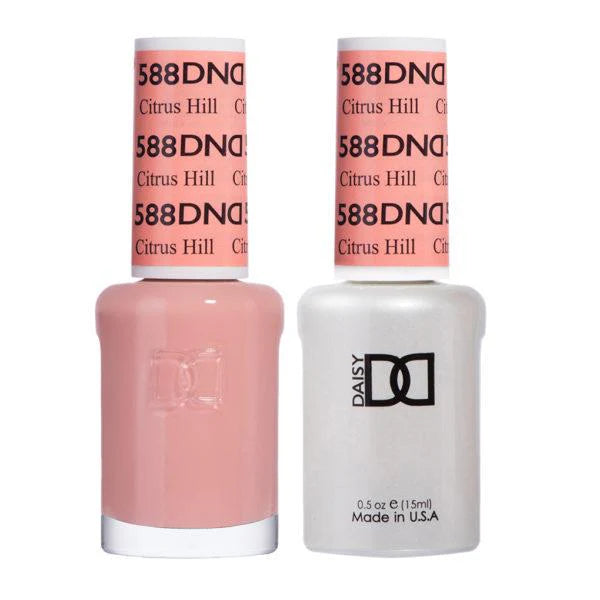 DND Gel #588 Citrus Hill – Soft Peach Pink Gel Polish UV/LED