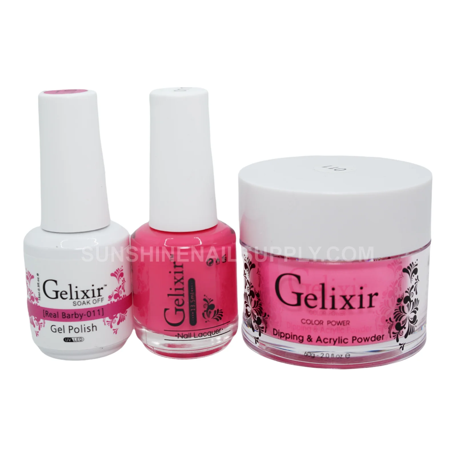 Gelixir #011 UV/LED Soak Off Gel Polish - Real Barby 3in1