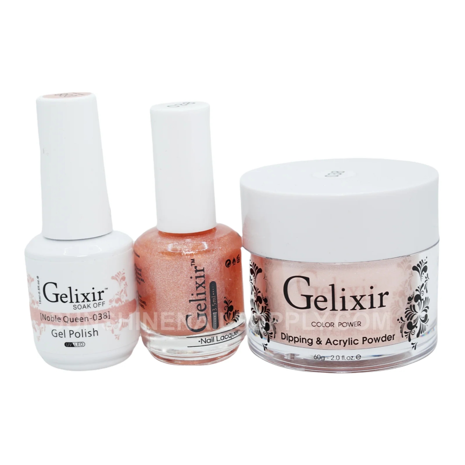 Gelixir #038 UV/LED Soak Off Gel Polish - Noble Queen 3in1