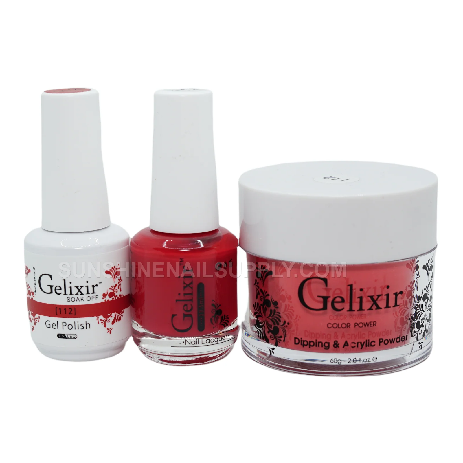Gelixir UV/LED Soak Off Matching Gel and Polish #112 (15ml)