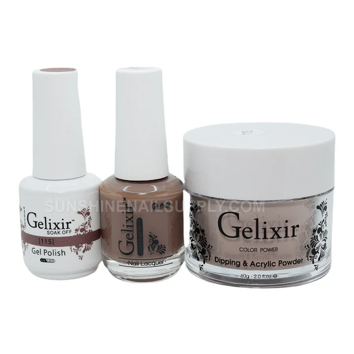 Gelixir UV/LED Soak Off Matching Gel and Polish #115 (15ml)