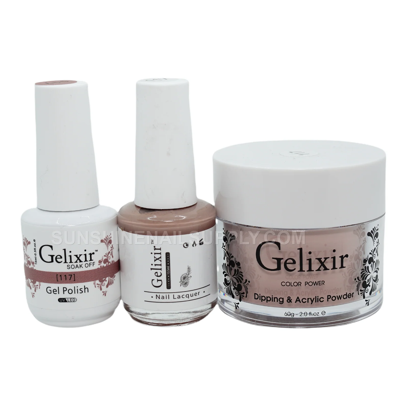 Gelixir UV/LED Soak Off Matching Gel and Polish #117 (15ml)