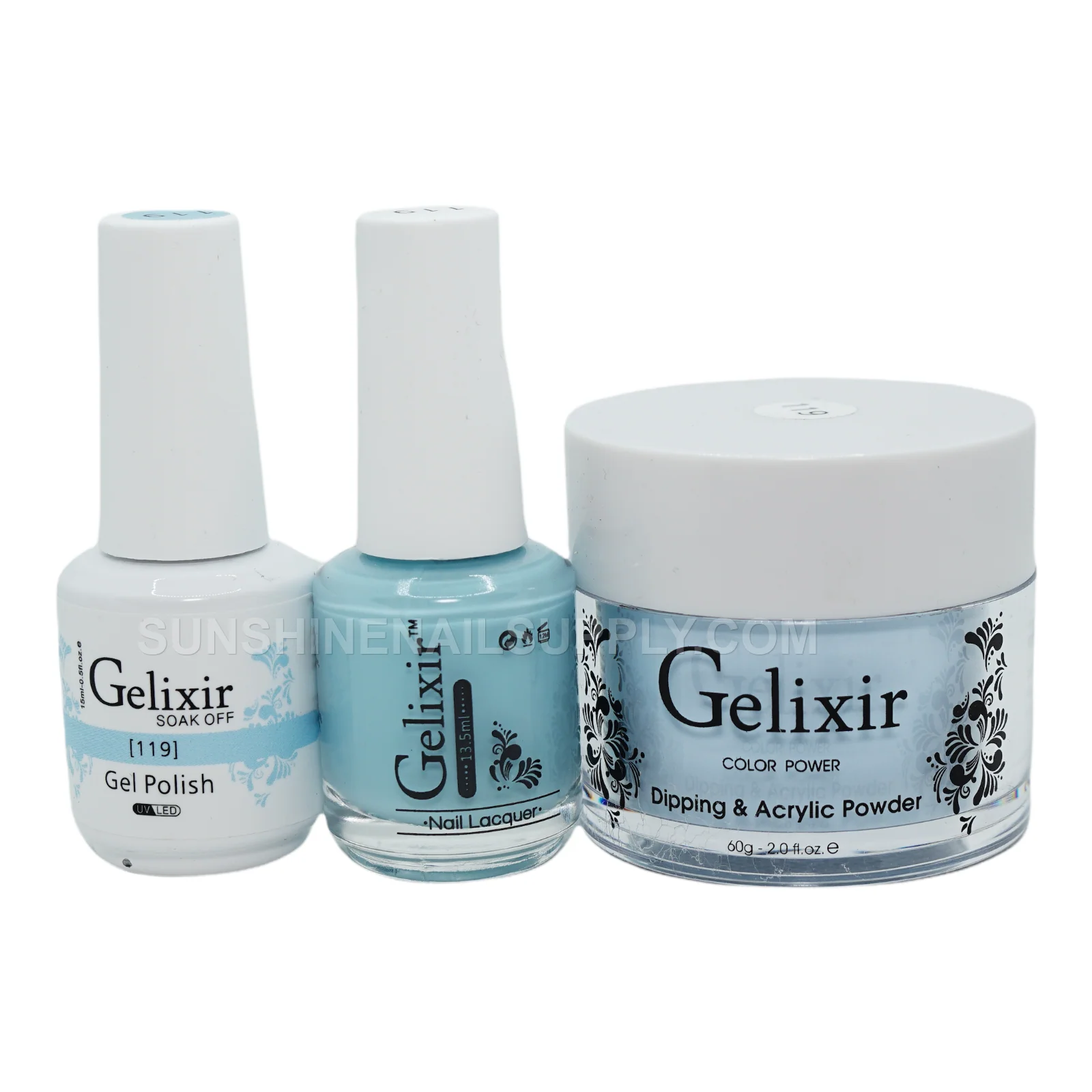 Gelixir UV/LED Soak Off Matching Gel and Polish #119 (15ml)