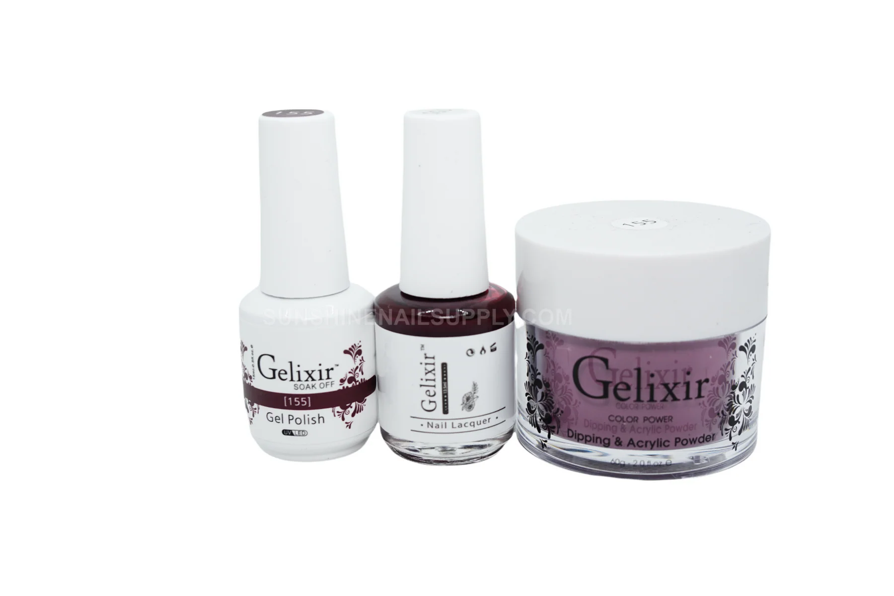 Gelixir UV/LED Soak Off Matching Gel and Polish #155 (15ml)