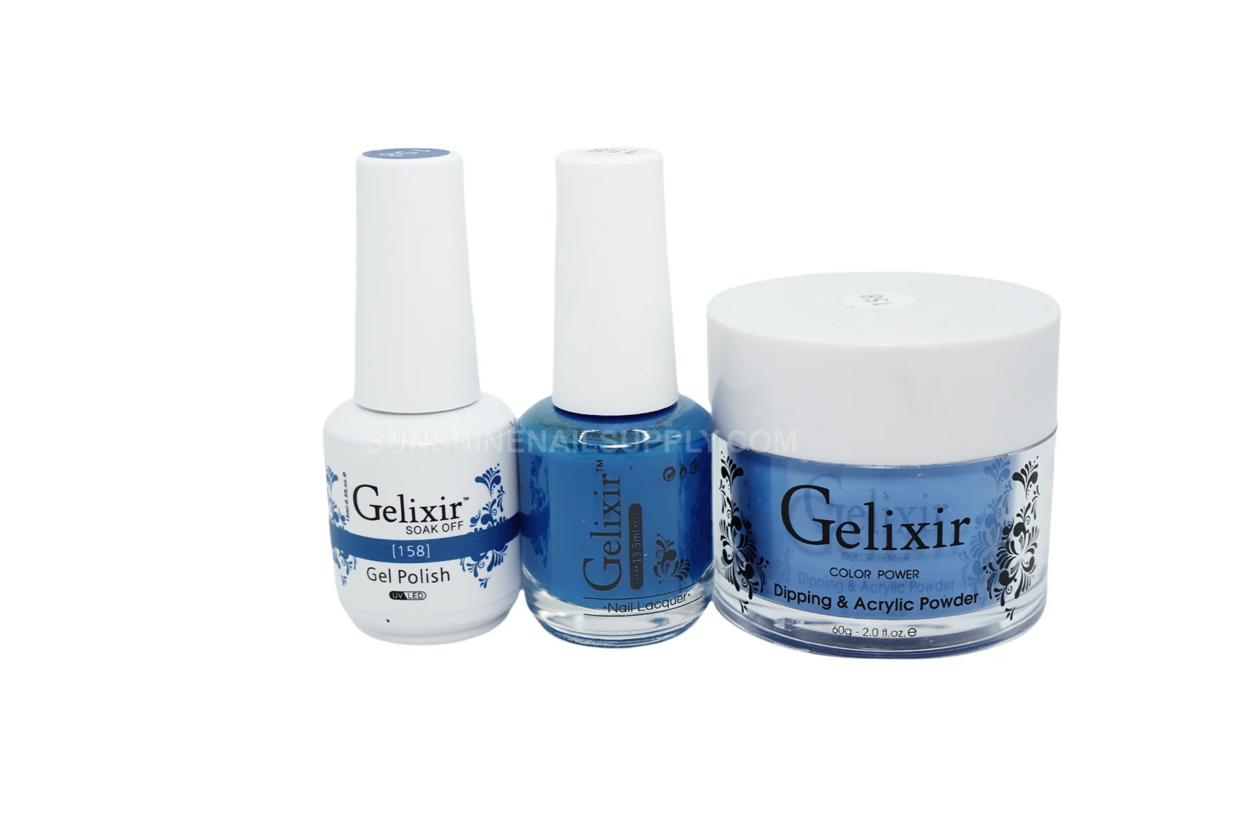 Gelixir UV/LED Soak Off Matching Gel and Polish #158 (15ml)