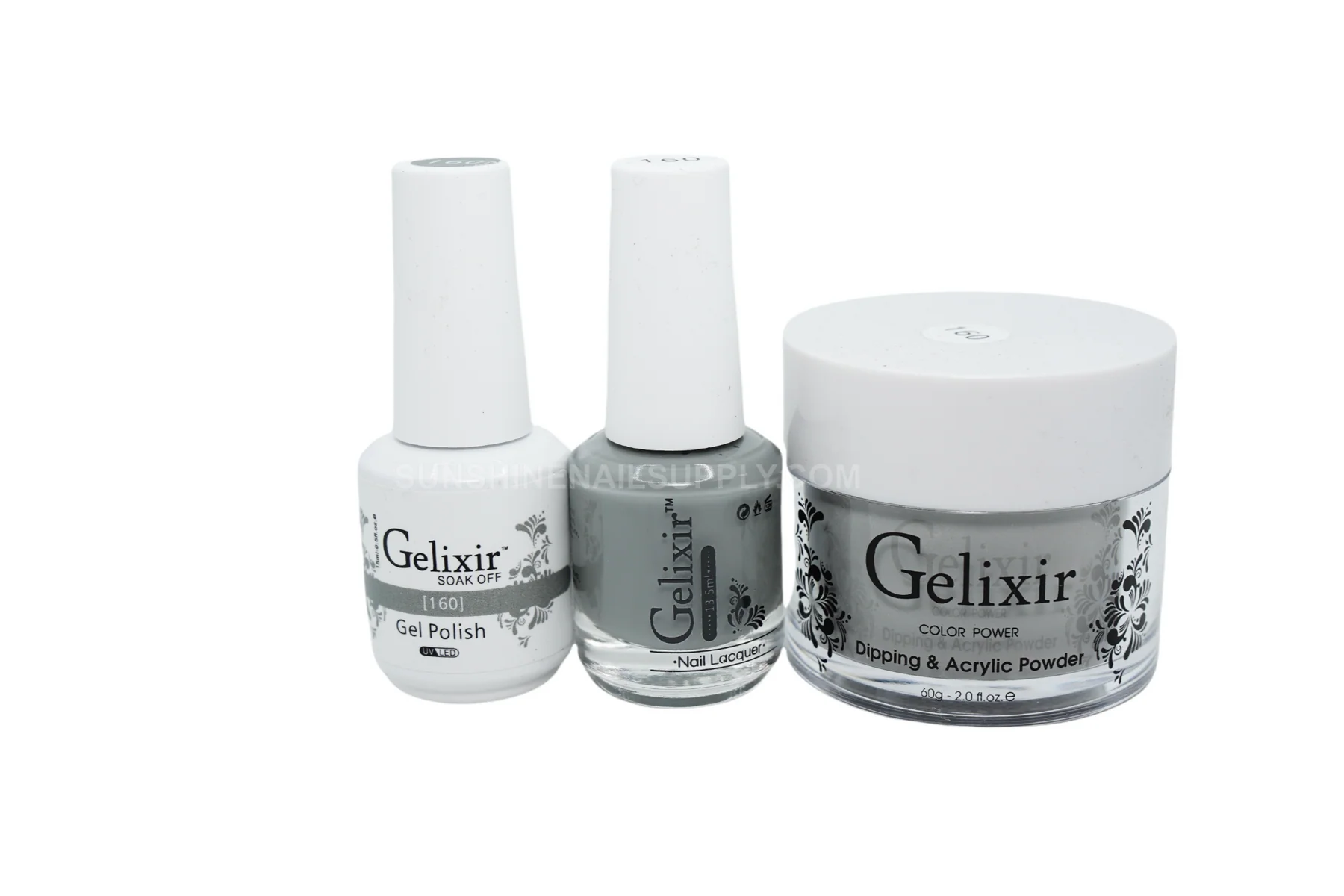 Gelixir UV/LED Soak Off Matching Gel and Polish #160 (15ml)