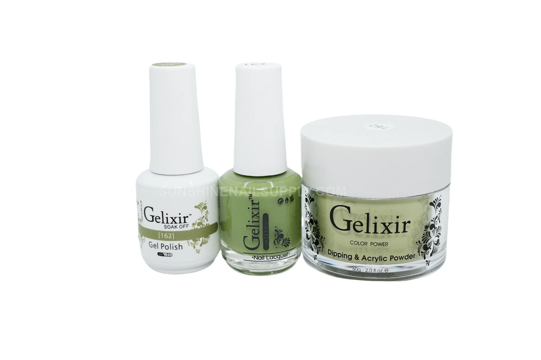 Gelixir UV/LED Soak Off Matching Gel and Polish 3in1 - #162