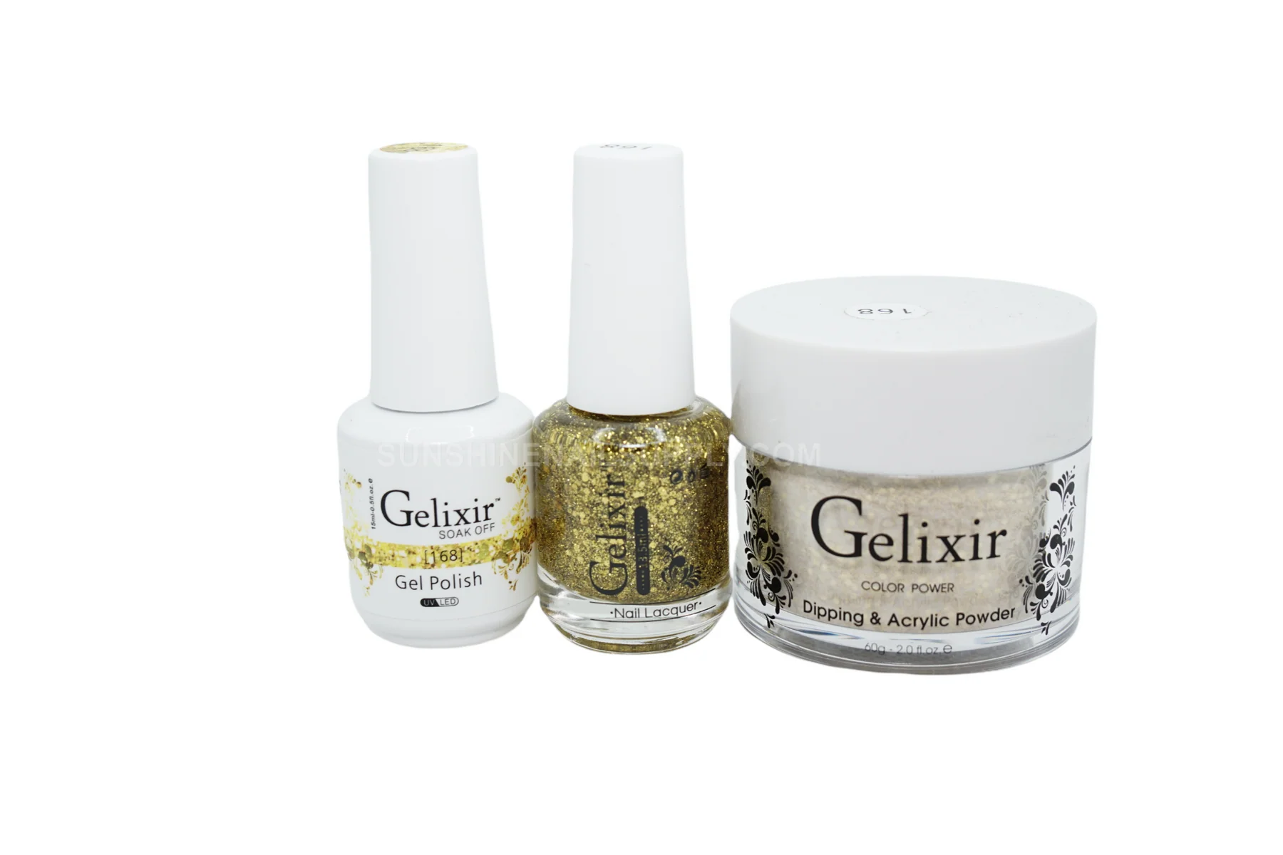 Gelixir UV/LED Soak Off #168 Gel & Polish 3in1 - 15ml & 13.5ml