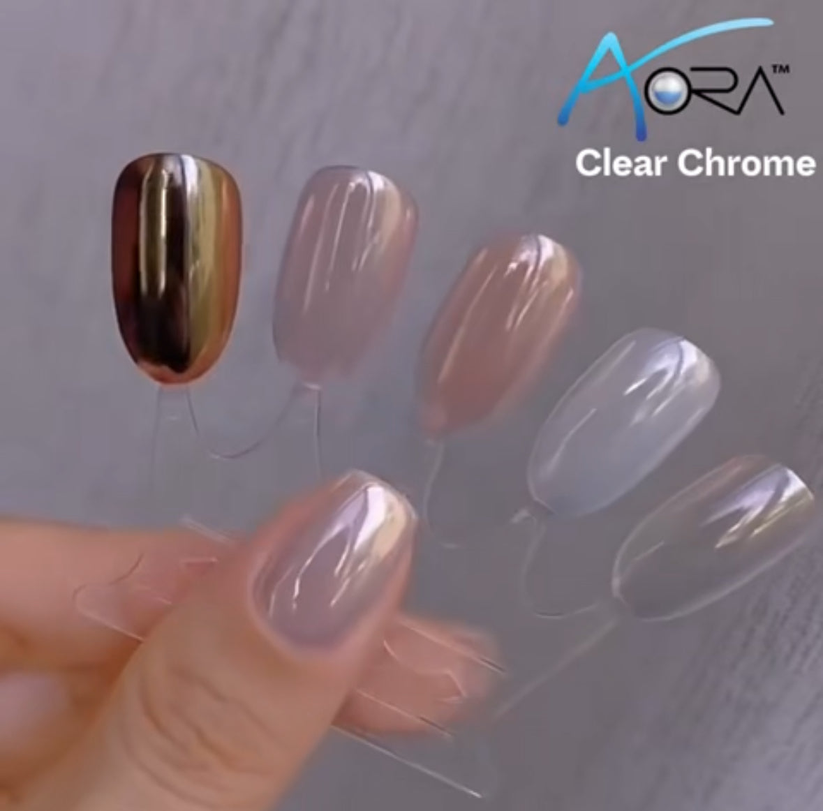 Aora Clear Chrome – Transparent Pearl 3g